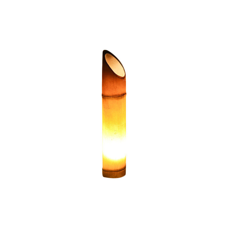 Contemporary Creative Waterproof Solar Resin Bamboo LED Landscape Lighting Outdoor Light For Garden | Bowlift