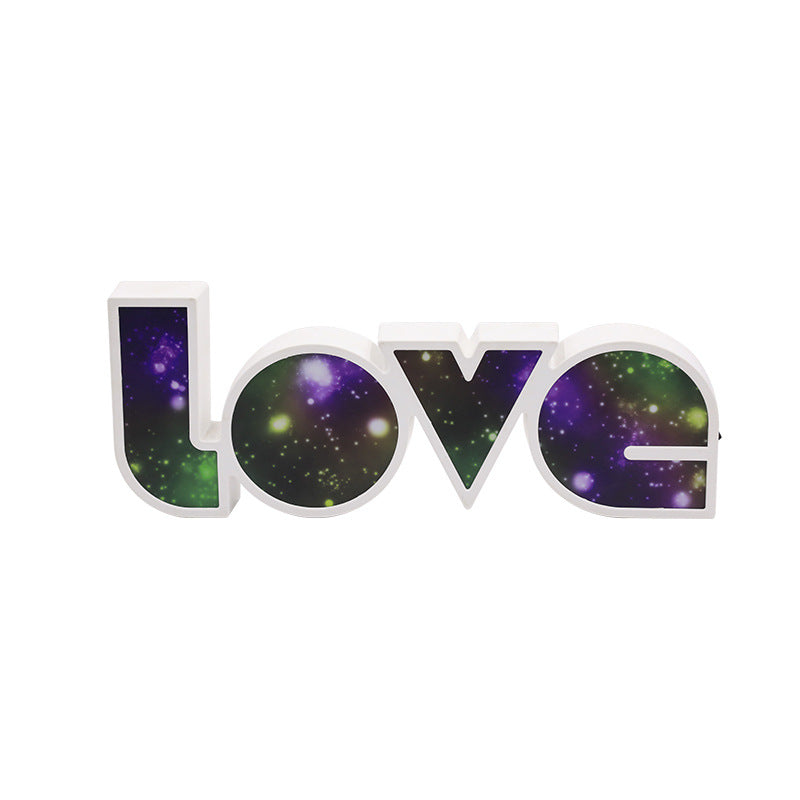 BowLift | Modern Art Deco waterproof PS LOVE letters LED table lamp for the bedroom