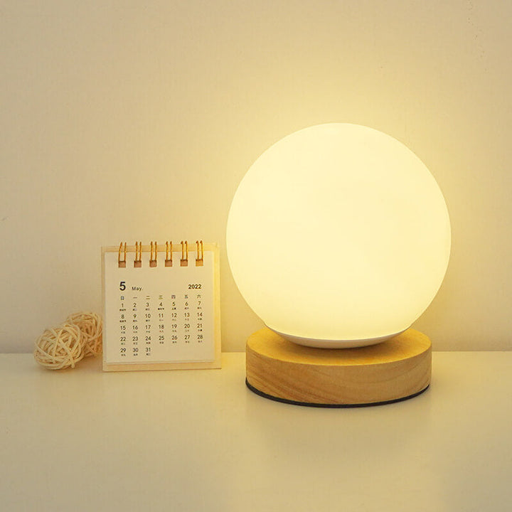 BowLift | Modern Minimalist Round USB rechargeable LED table lamp