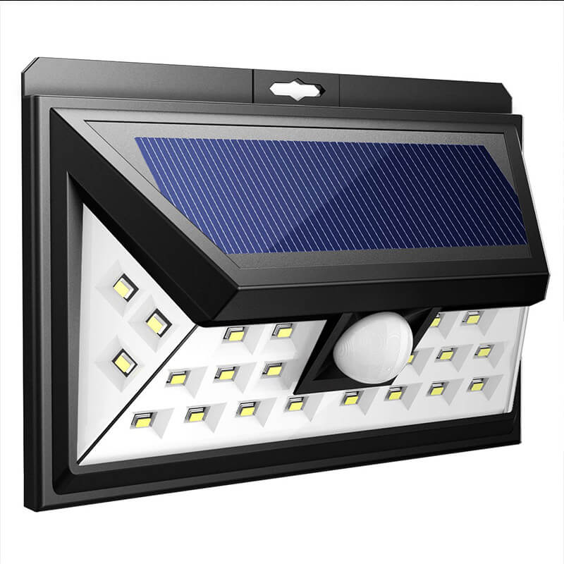 Outdoor Solar Trapezoid Body Sensor Waterproof LED Patio Wall Sconce Lamp | Bowlift