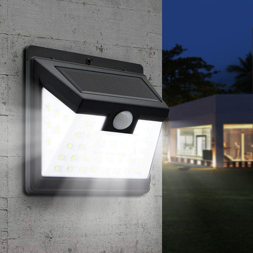 Outdoor Solar Trapezoid Body Sensor Waterproof LED Patio Wall Sconce Lamp | Bowlift