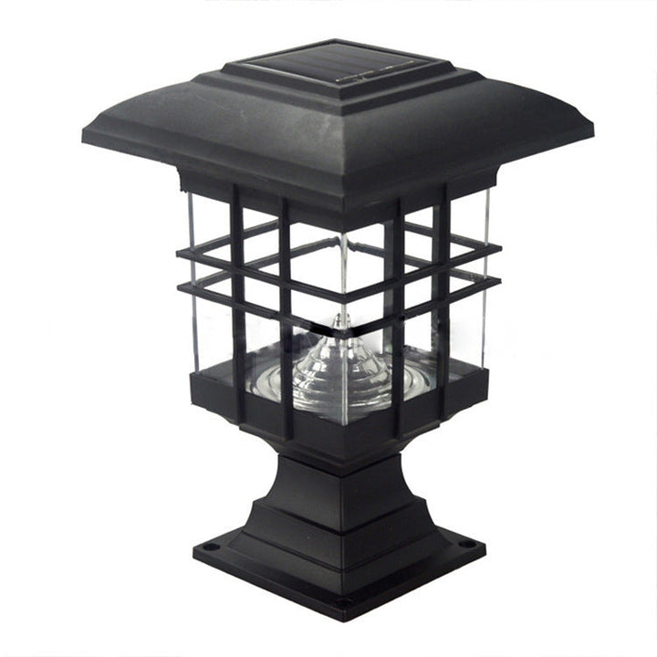 Modern Simplicity Solar Square Pillar LED Outdoor Lawn Landscape For Garden | Bowlift