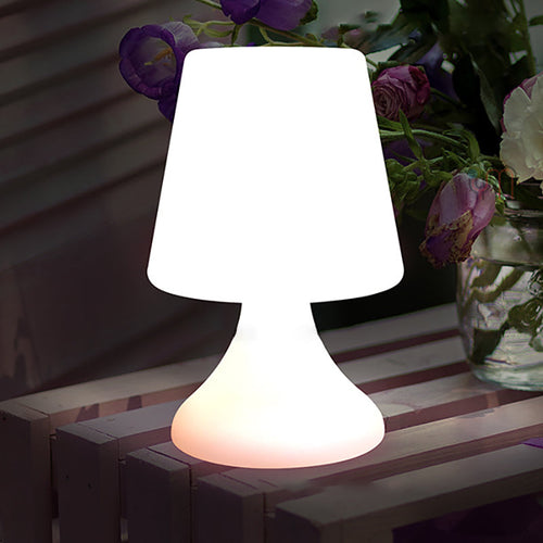 Modern Minimalist PE Cup Shape USB LED Table Lamp Night Light For Outdoor Patio | Bowlift