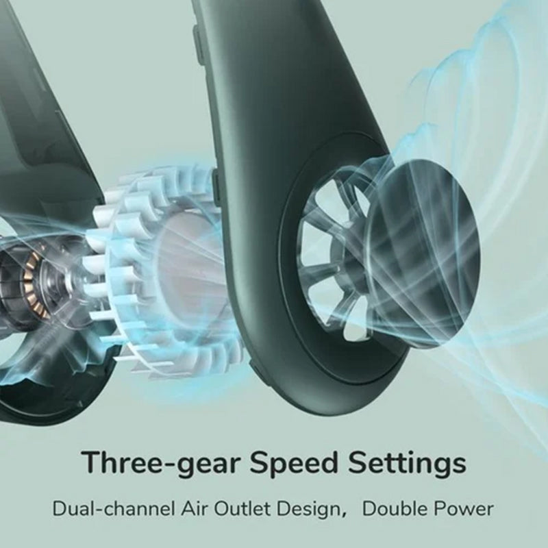 Hands-Free Portable Bladeless Neck Fan | Bowlift