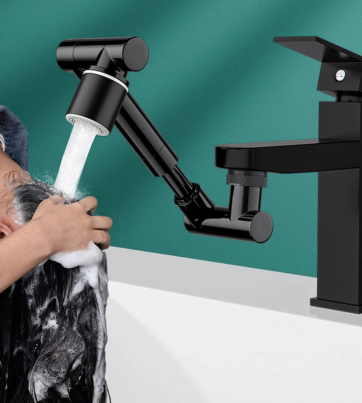 FlexiFlow 360° rotatable and extendable faucet head Bowlift
