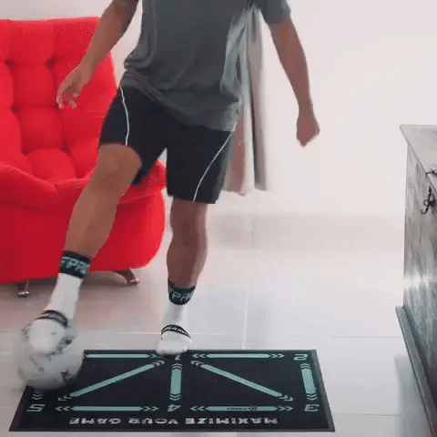 BowLift | Football Pro Training Mat | Anti-Slip, 2x2m Space & Video Program for Skill Enhancement and Home Training