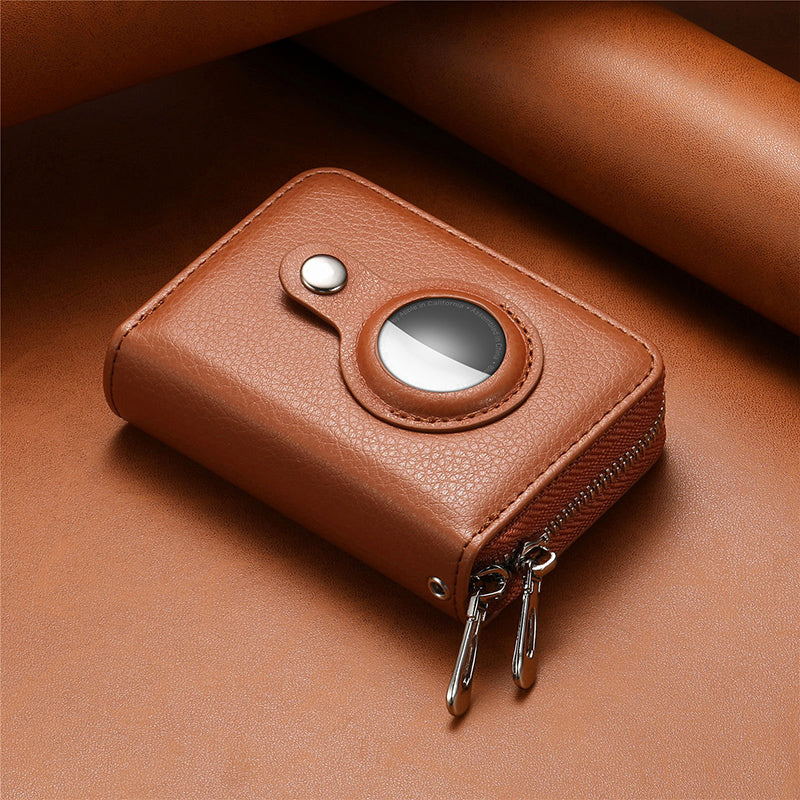 BowLift | Intelligent AirTag-Zip RFID Leather Wallet
