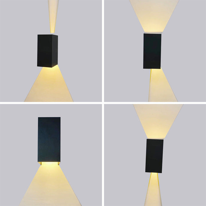 Modern Smart Square APP Dimming Waterproof LED Wall Sconce Lamp | Bowlift