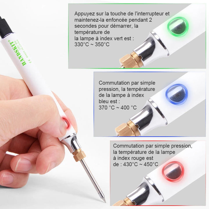 Portable Electric Soldering Iron Set Usb | Bowlift