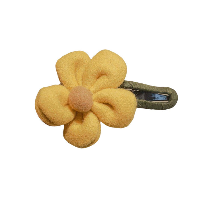 Elegant Plush Flower Hairpins Bowlift