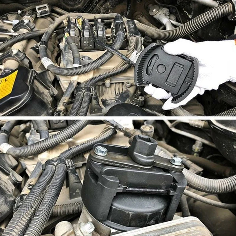 Adjustable oil filter wrench Bowlift