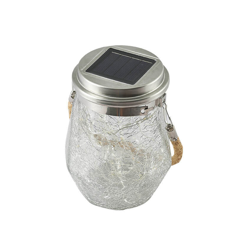 Contemporary Creative Crackle Glass Bottle Star Decor LED Solar String Light For Outdoor Patio | Bowlift