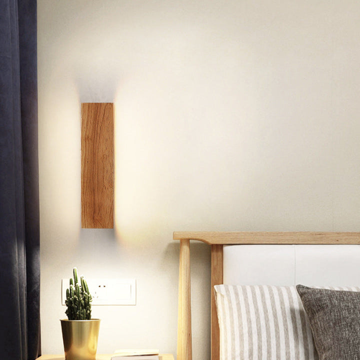 BowLift | OakBeam | Minimalist Solid Wood LED Wall Light