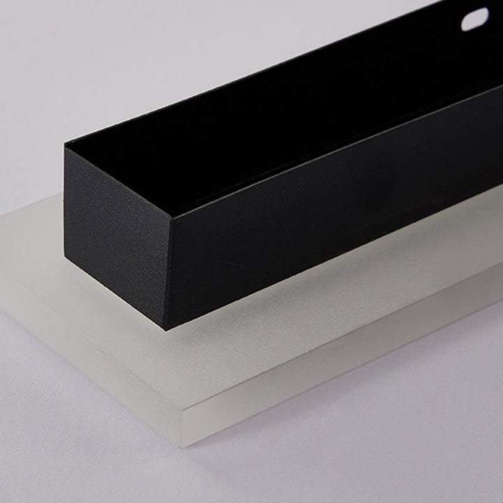 Modern Minimalist Long Rectangular Aluminum Acrylic LED Wall Sconce Lamp For Garden | Bowlift