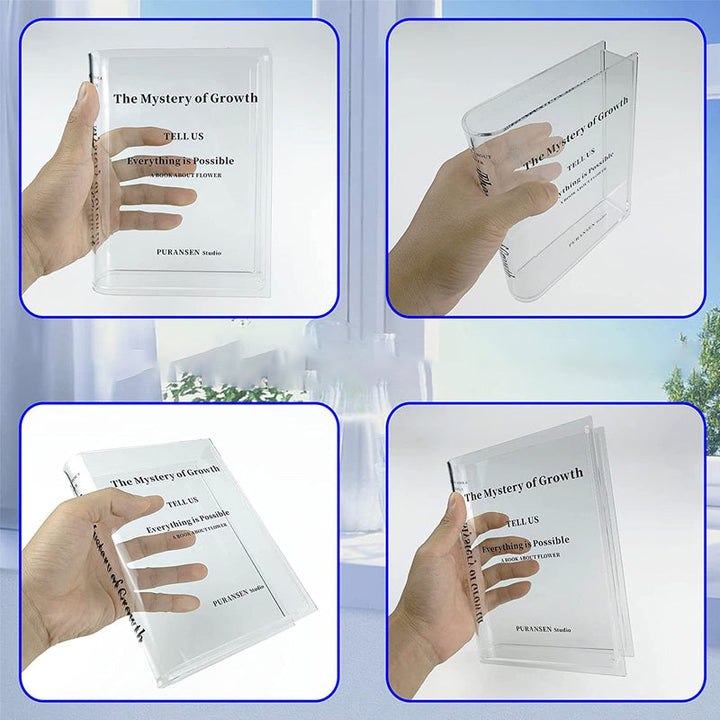 Book Shape Acrylic Vase | Bowlift