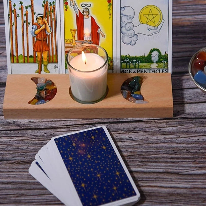 Tarot Wooden Candlestick Ornament | Bowlift