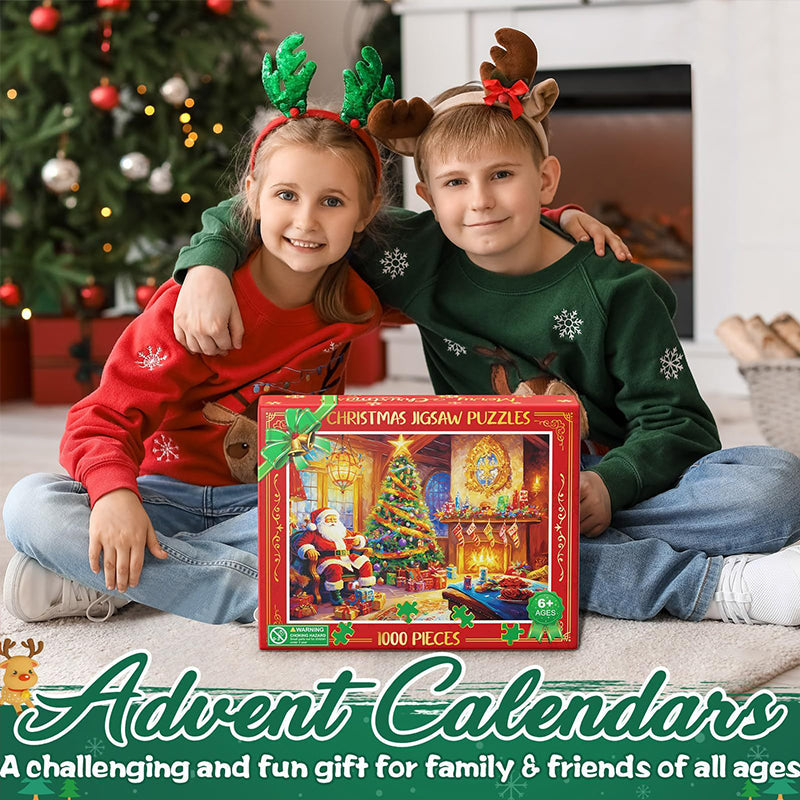 BowLift | Christmas Jigsaw Puzzles Advent Calendar  - Christmas Gift