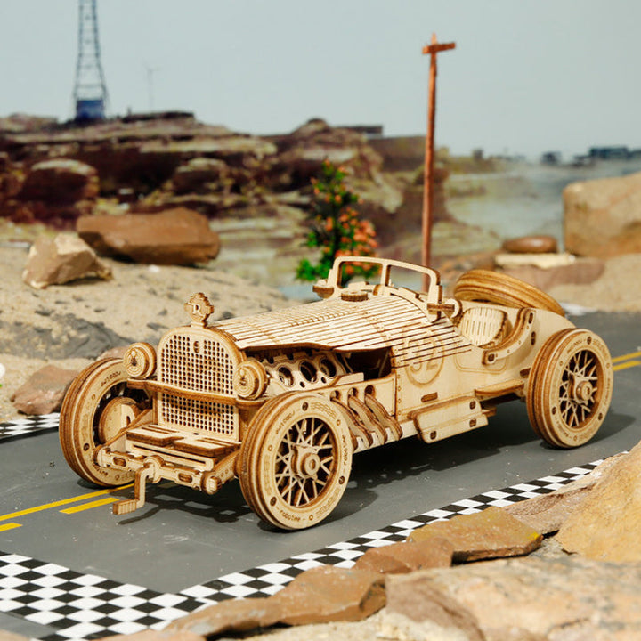 Puzzle Model Mechanical Made of Wood Super | Bowlift