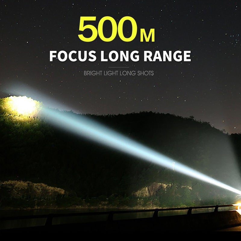 Waterproof Usb Rechargeable Glare Flashlight | Bowlift