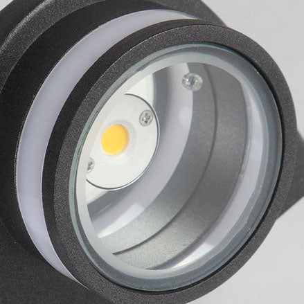 Modern Cylindrical Die-Cast Aluminum LED Waterproof Outdoor Garden Wall Light | Bowlift
