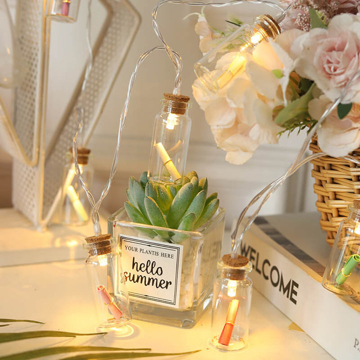 BowLift | Christmas LED Wishing Bottle Tree Snow Battery Box Decorative String Light