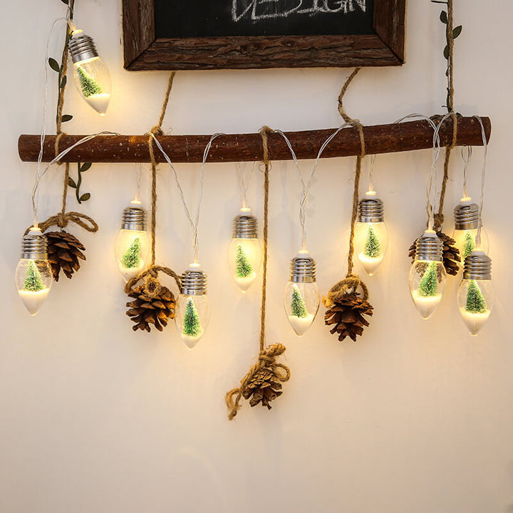 BowLift | LED Wishing Bottle Bulb Christmas Tree Snow Battery Box Decorative String Light