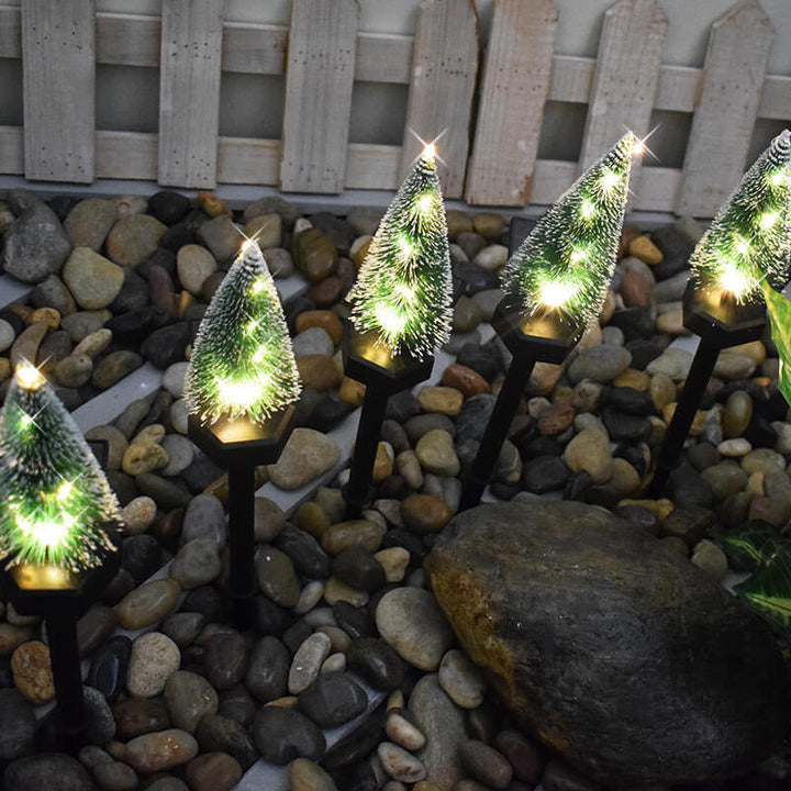 Modern Solar Christmas Tree Ground Insert Lawn Decoration Landscape Light | Bowlift