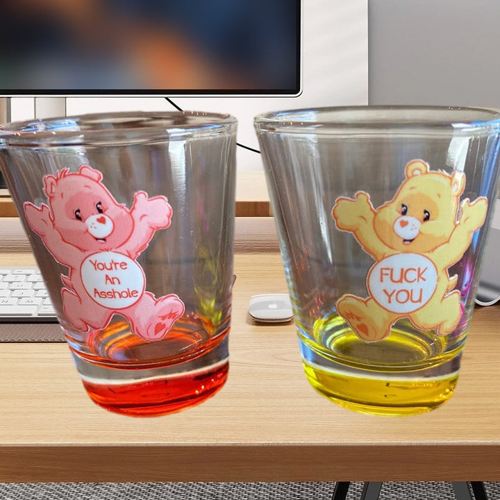 Swear Bears Shot Glasses Set, 6 Pieces | Bowlift