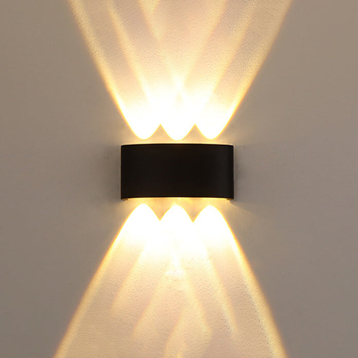 Modern Outdoor Arc Up and Down Spotlight LED Outdoor Waterproof Wall Sconce Lamp | Bowlift