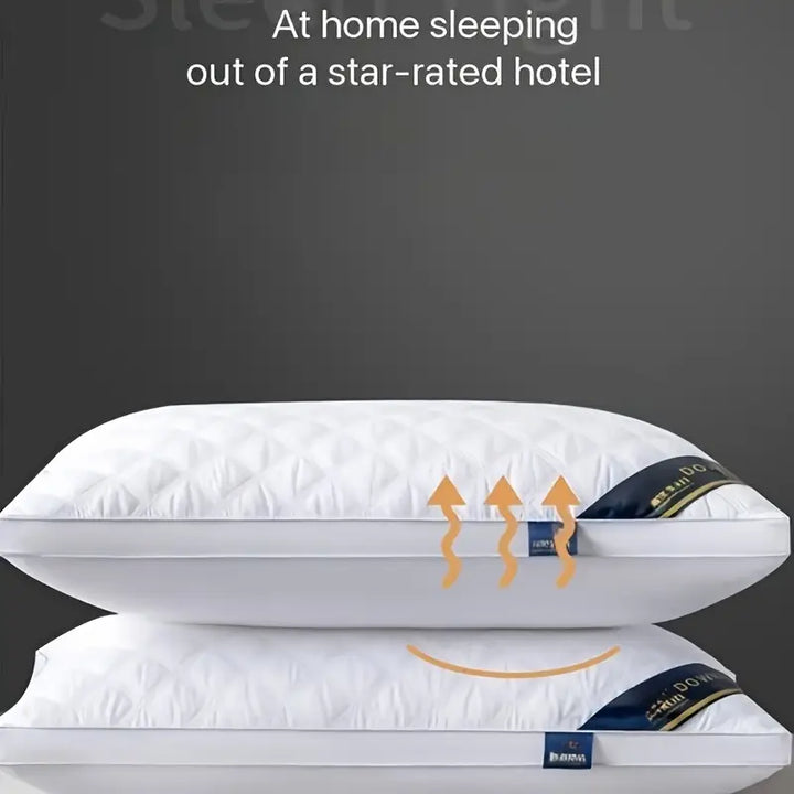 BowLift | DreamRest - Set of 2 Hypoallergenic 3D Pillows - Soft Cervical Support & Hotel Quality Sleep