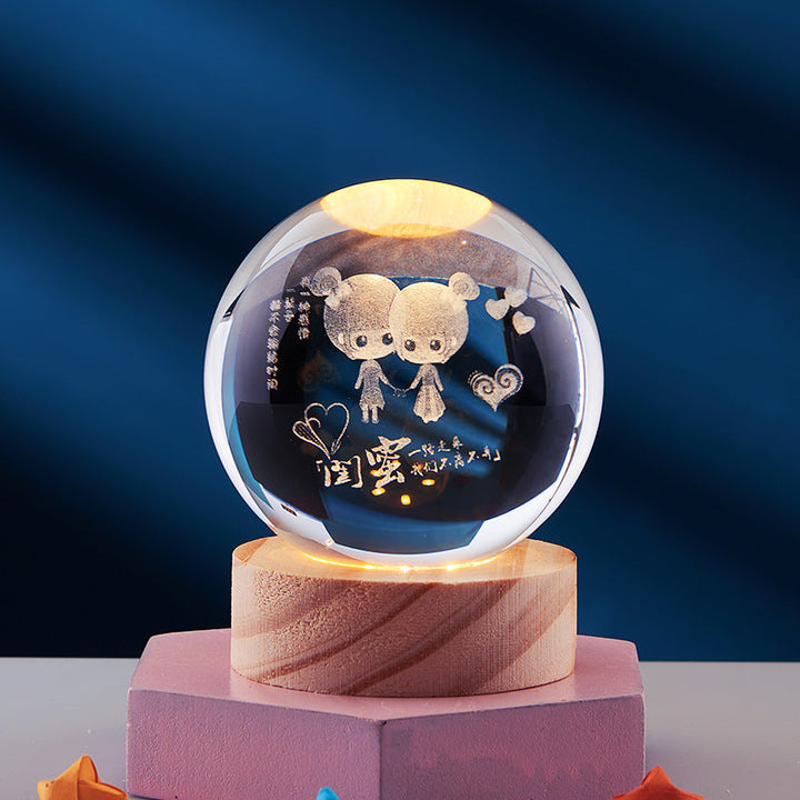 3D Crystal Ball Night Lamp Bowlift