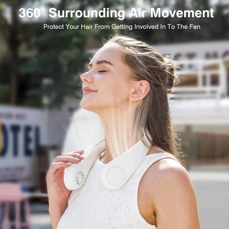 Hands-Free Portable Bladeless Neck Fan | Bowlift