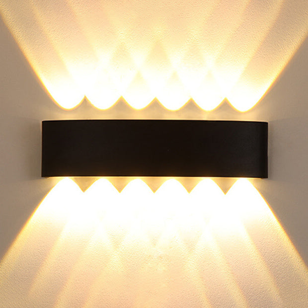 Modern Outdoor Arc Up and Down Spotlight LED Outdoor Waterproof Wall Sconce Lamp | Bowlift