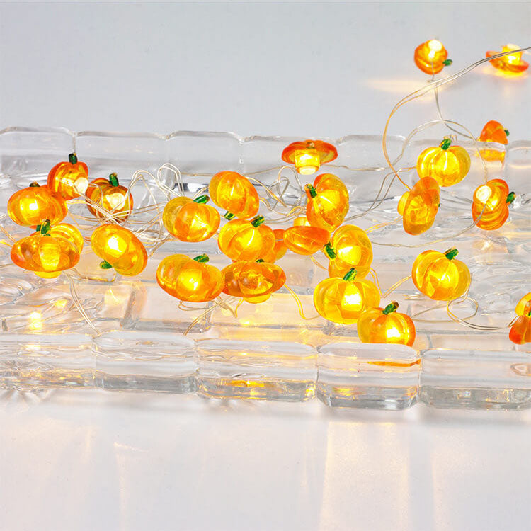 BowLift | Modern Thanksgiving Maple Acorn Pumpkin Decoration 30 LED String Lights