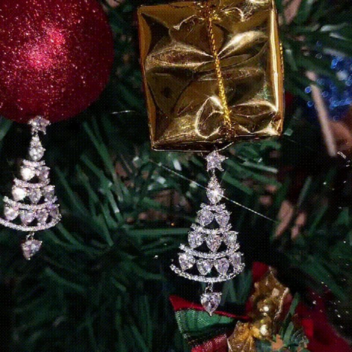 BowLift | Christmas tree earrings (One pair)