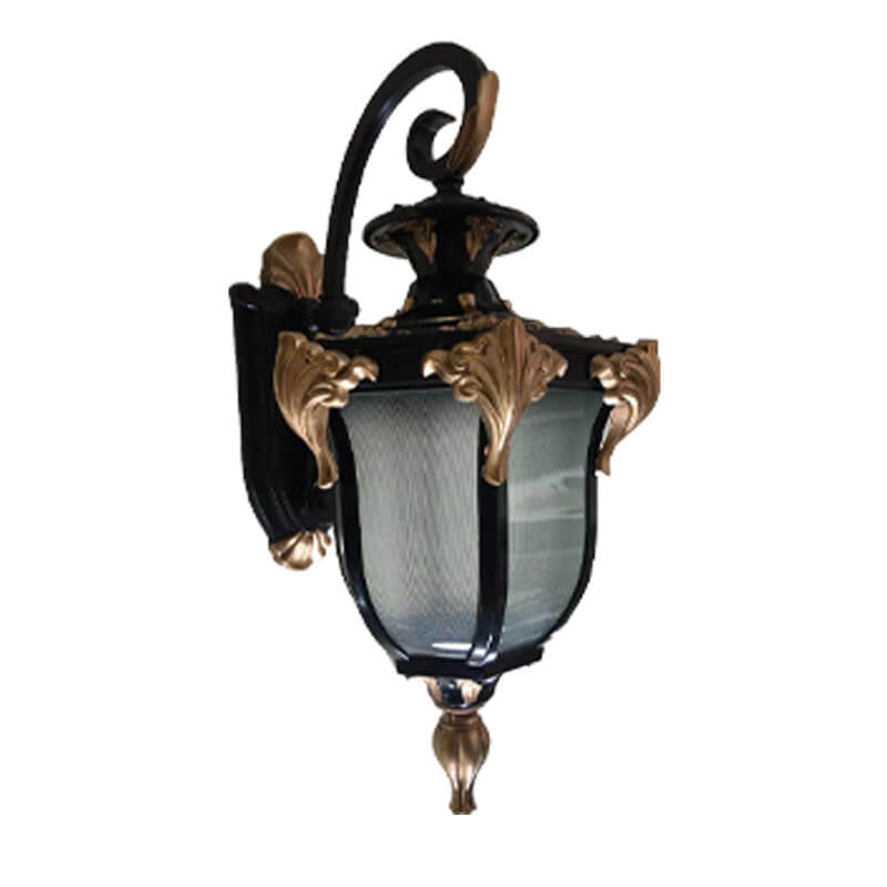 European Retro Lantern Glass Outdoor Waterproof 1-Light Wall Sconce Lamp | Bowlift