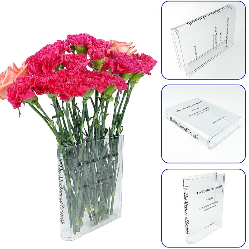 Book Shape Acrylic Vase | Bowlift