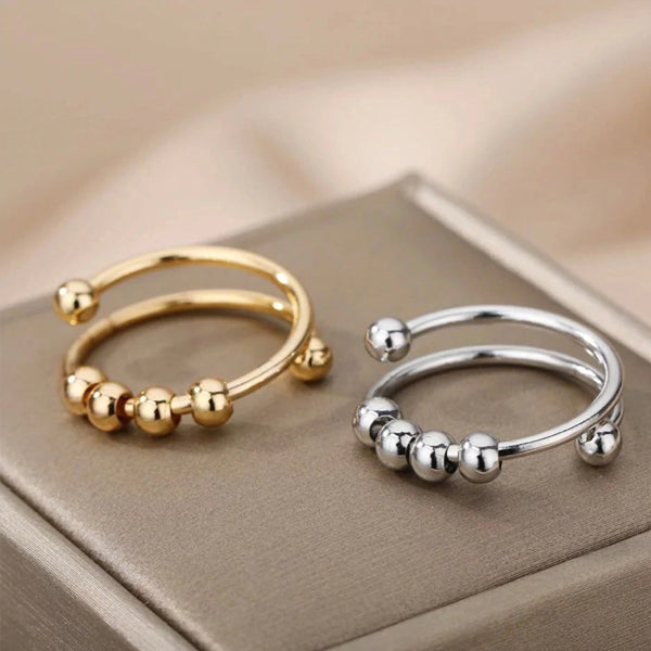 BowLift | 4 Beads Adjustable Anxiety Relief Ring