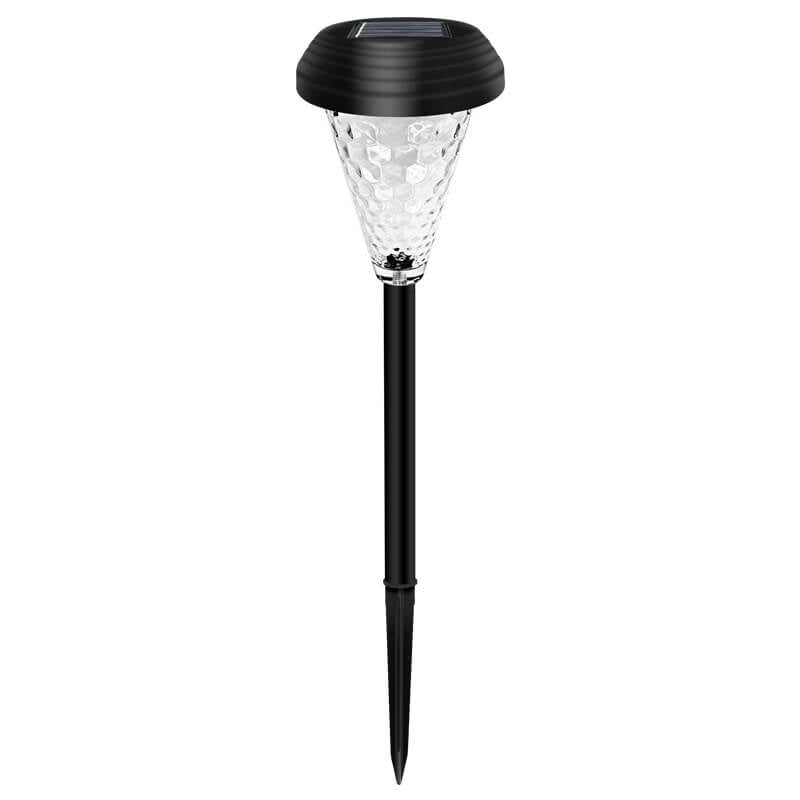 Modern Solar Glass Cone LED Outdoor Garden Ground Insert Landscape Light | Bowlift
