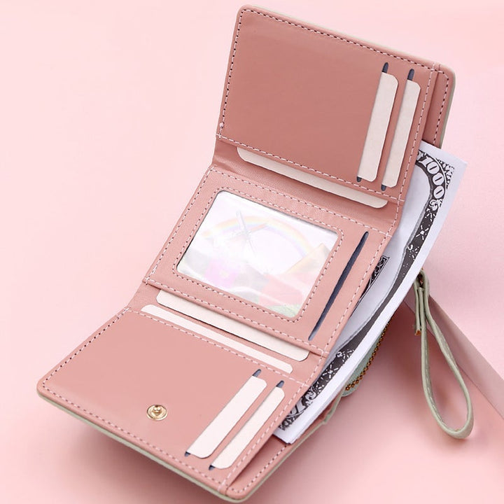BowLift | Large Capacity Multi-Card Zipper Tri-Fold Coin Purse