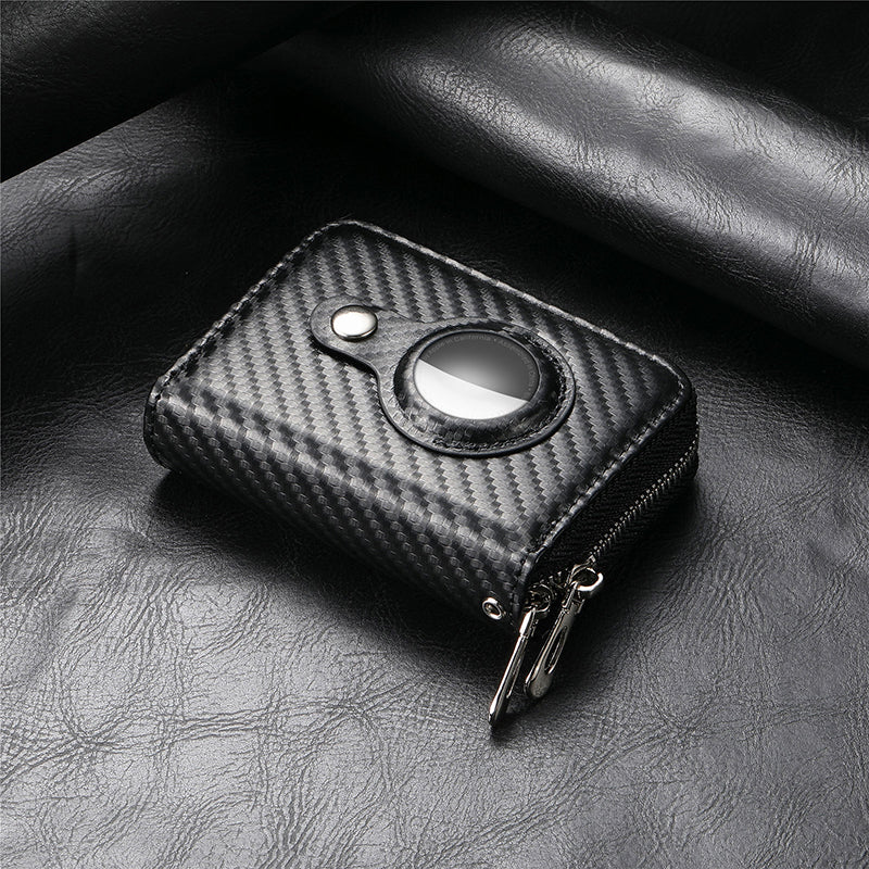 BowLift | Intelligent AirTag-Zip RFID Leather Wallet