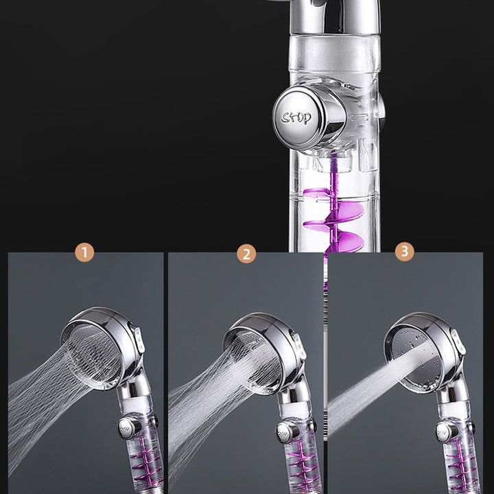 3 Mode Adjustable Turbocharged Shower Head | Bowlift