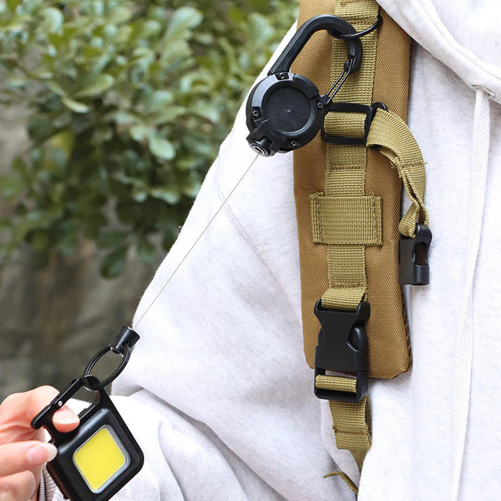 BowLift | Automatic retractable wire rope outdoor keychain