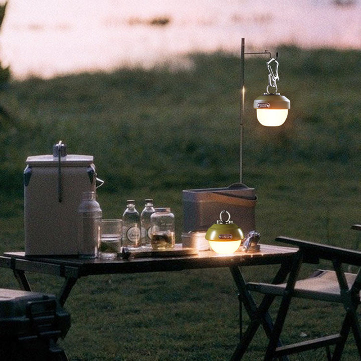 Contemporary Creative Waterproof Orb Metal PC LED Camping Outdoor Light For Outdoor Patio | Bowlift