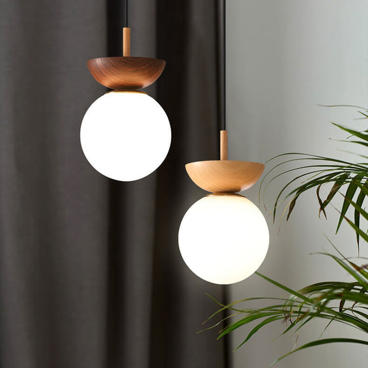 BowLift | LogLight | Japanese ceiling light with adjustable light