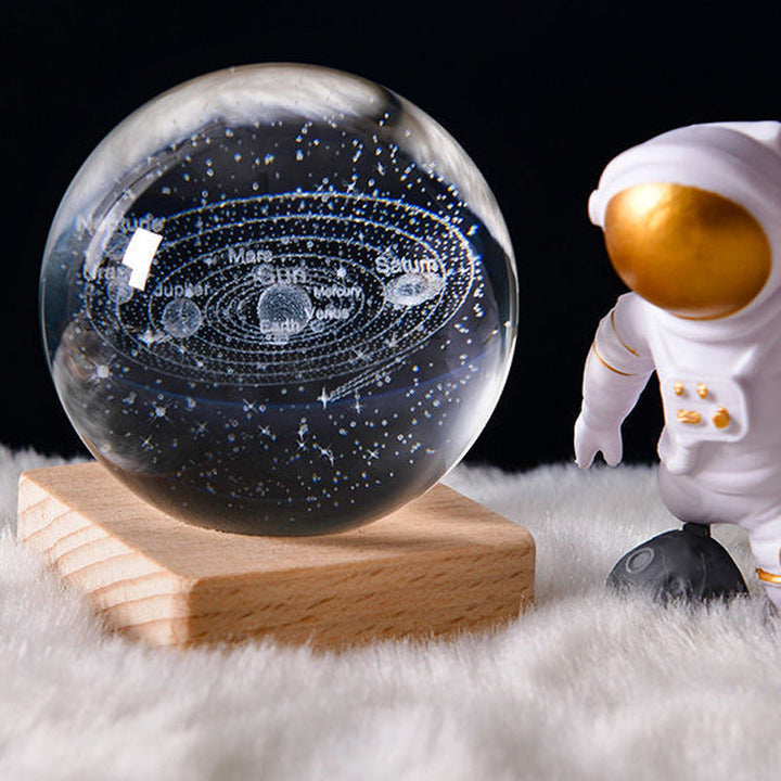 Night light Crystal ball 3D Galaxy | Bowlift