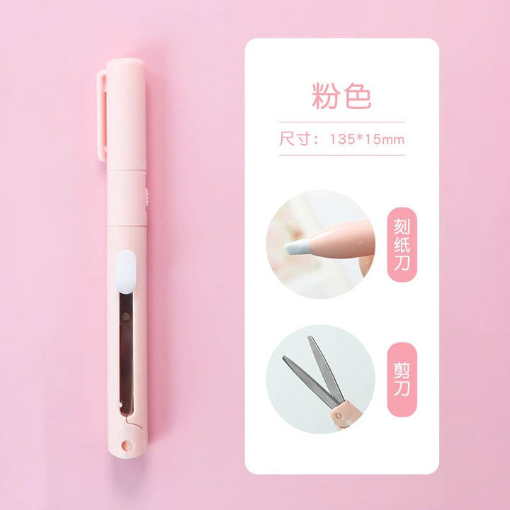 BowLift | Mini Folding Pen Scissors Graving Knife for Kids