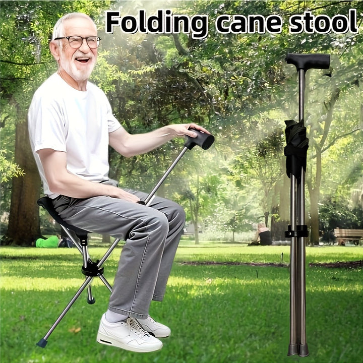 2-in-1 Walking Stick with Seat | Bowlift