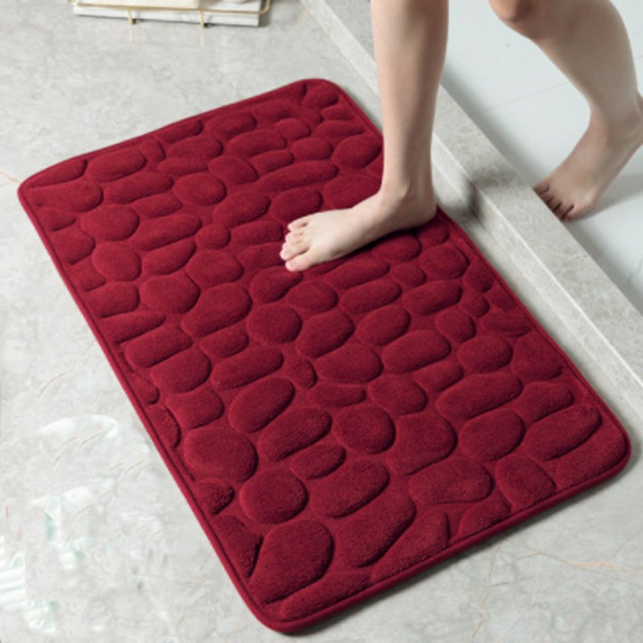 BowLift | Cobblestone Embossed Bathroom Bath Mat
