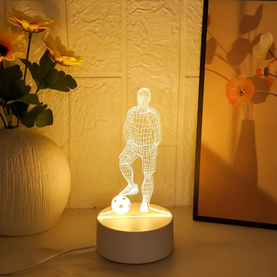 SportGlow - LED Table Lamp with 3D Football Design Bowlift